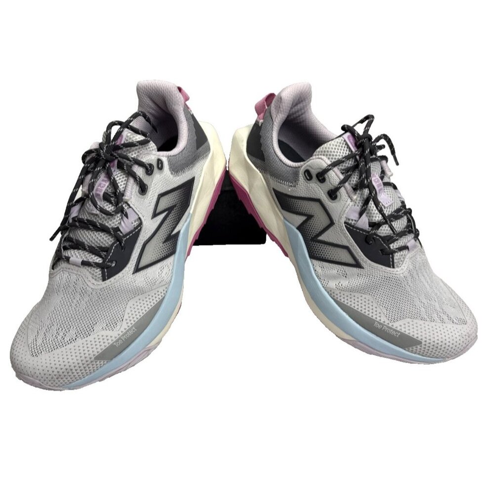 New Balance DynaSoft Nitrel v6 Trail Running Shoes Grey Womens Size 12 WTNTRLG6